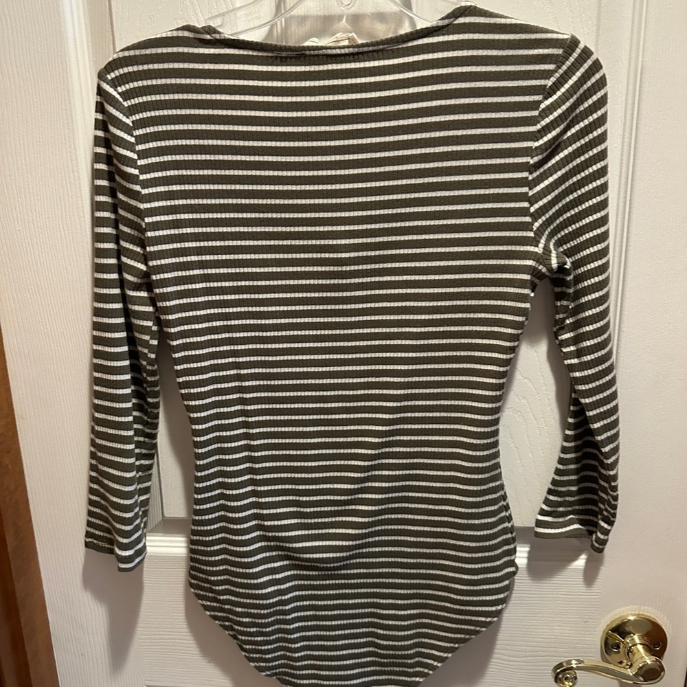 Striped Black and White Bodysuit - Picture 5 of 5